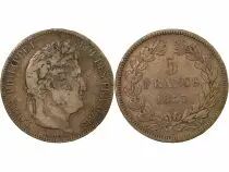 Louis Philippe - 5 Silver Francs, Raised Lettering - 1834 MA Marseille