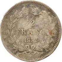 Louis Philippe I - 1/2 Silver Franc - 1832 A Paris