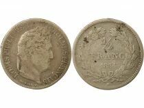 Louis Philippe I - 1/2 Silver Franc - 1834 A Paris