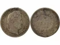 Louis Philippe I - 1/2 Silver Franc - 1839 B Rouen
