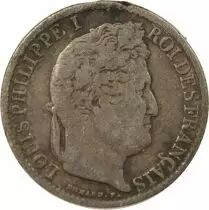 Louis Philippe I - 1/2 Silver Franc - 1839 B Rouen
