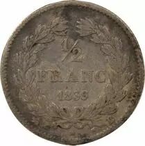Louis Philippe I - 1/2 Silver Franc - 1839 B Rouen