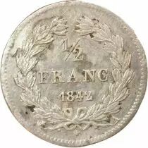 Louis Philippe I - 1/2 Silver Franc - 1842 A Paris