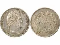 Louis Philippe I - 1/4 Silver Franc - 1831 B Rouen