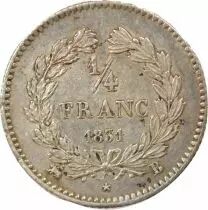Louis Philippe I - 1/4 Silver Franc - 1831 B Rouen