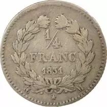 Louis Philippe I - 1/4 Silver Franc - 1831 M Toulouse