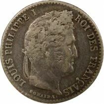 Louis Philippe I - 1/4 Silver Franc - 1833 A Paris