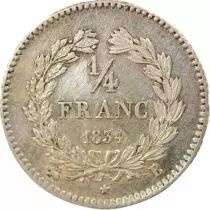 Louis Philippe I - 1/4 Silver Franc - 1834 B Rouen