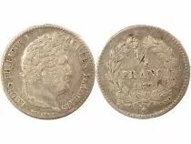 Louis Philippe I - 1/4 Silver Franc - 1837 W Lille
