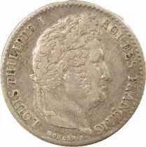 Louis Philippe I - 1/4 Silver Franc - 1837 W Lille