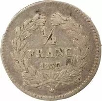Louis Philippe I - 1/4 Silver Franc - 1837 W Lille