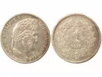 Louis Philippe I - 1/4 Silver Franc - 1838 B Rouen