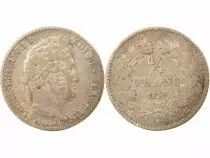 Louis Philippe I - 1/4 Silver Franc - 1839 K Bordeaux