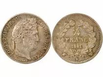 Louis Philippe I - 1/4 Silver Franc - 1841 W Lille