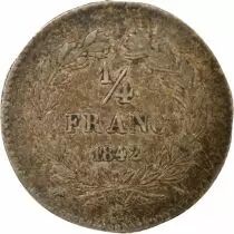 Louis Philippe I - 1/4 Silver Franc - 1842 A Paris
