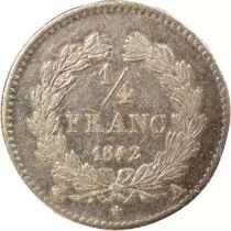 Louis Philippe I - 1/4 Silver Franc - 1842 A Paris