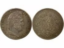 Louis Philippe I - 1/4 Silver Franc - 1842 A Paris