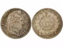 Louis Philippe I - 1/4 Silver Franc - 1844 K Bordeaux
