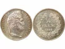 Louis Philippe I - 1/4 Silver Franc - 1844 W Lille