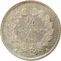 Louis Philippe I - 1/4 Silver Franc - 1845 A Paris