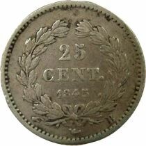 Louis Philippe I - 1/4 Silver Franc - 1845 B Rouen