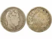 Louis Philippe I - 2 Silver Francs - 1844 BB Strasbourg