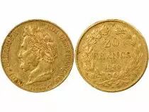 Louis Philippe I - 20 Gold Francs, Domard, Laureate head - 1840 A Paris