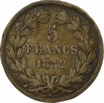 Louis-Philippe I - 5 Silver Francs - 1832 I Limoges