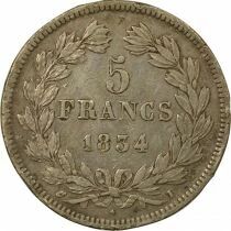 Louis-Philippe I - 5 Silver Francs - 1834 I Limoges