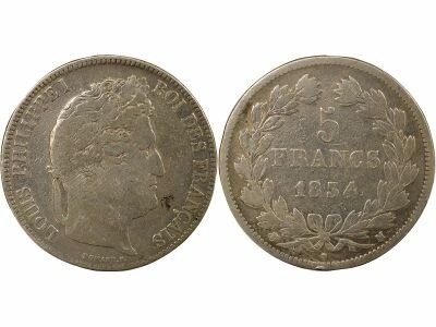 Louis-Philippe I - 5 Silver Francs, Domard - 1834 M Toulouse