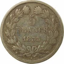 Louis-Philippe I - 5 Silver Francs, Domard - 1835 MA Marseille