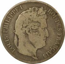 Louis-Philippe I - 5 Silver Francs, Domard - 1835 T Nantes