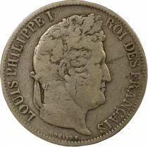 Louis-Philippe I - 5 Silver Francs, Domard, Incused Edge - 1831 D Lyon