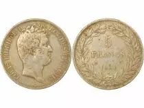 Louis Philippe I - 5 Silver Francs, Hollowed Edge - 1831 A Paris
