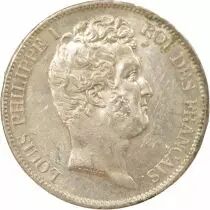 Louis Philippe I - 5 Silver Francs, Hollowed Edge - 1831 W Lille