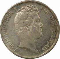 Louis Philippe I - 5 Silver Francs, Hollowed Edge - 1831 W Lille
