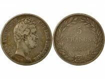 Louis-Philippe I - 5 Silver Francs, Incused Edge - 1830 A Paris