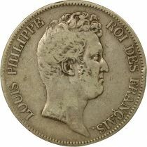 Louis-Philippe I - 5 Silver Francs, Incused Edge - 1830 W Lille