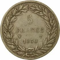 Louis-Philippe I - 5 Silver Francs, Incused Edge - 1830 W Lille