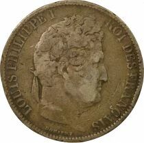 Louis-Philippe I - 5 Silver Francs, Raised Edge - 1831 D Lyon