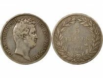 Louis-Philippe I - 5 Silver Francs, Tiolier, Raised Edge - 1831 B Rouen