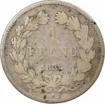 Louis Philippe I - Silver Franc, Laureate Head - 1834 B Rouen