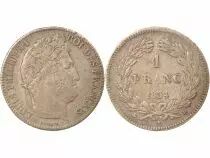 Louis Philippe I - Silver Franc, Laureate Head - 1834 D Lyon