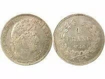 Louis Philippe I - Silver Franc, Laureate Head - 1840 K Bordeaux