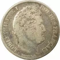 Louis Philippe I - Silver Franc, Laureate Head - 1841 BB Strasbourg