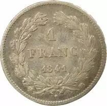 Louis Philippe I - Silver Franc, Laureate Head - 1841 BB Strasbourg