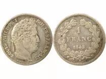 Louis Philippe I - Silver Franc, Laureate Head - 1842 W Lille