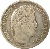 Louis Philippe I - Silver Franc, Laureate Head - 1842 W Lille