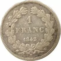 Louis Philippe I - Silver Franc, Laureate Head - 1842 W Lille