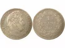 Louis Philippe I - Silver Franc, Laureate Head - 1843 A Paris